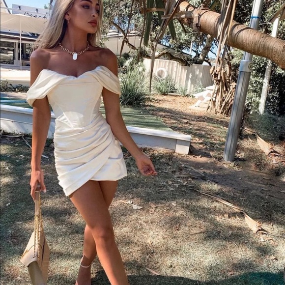 House Of CB 'Coraline' Blush Satin Corset Dress - Picture 5 of 15